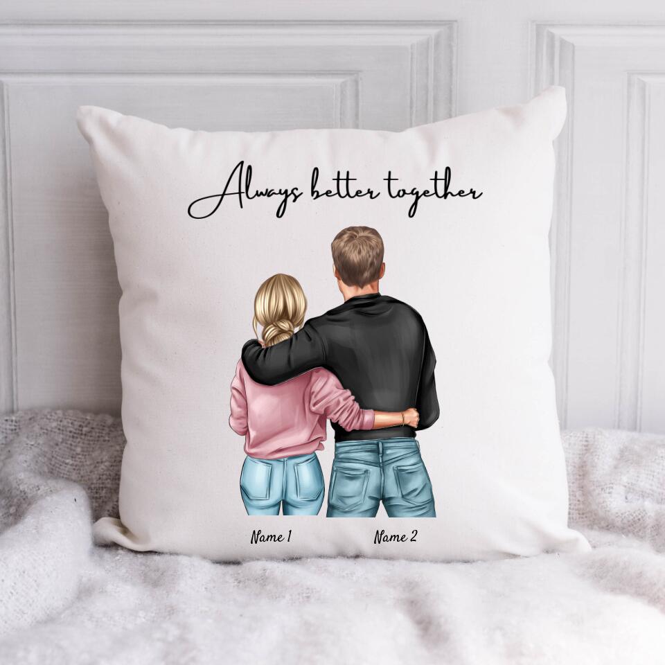 Meilleur couple - Coussin Personnalisé 40x40cm