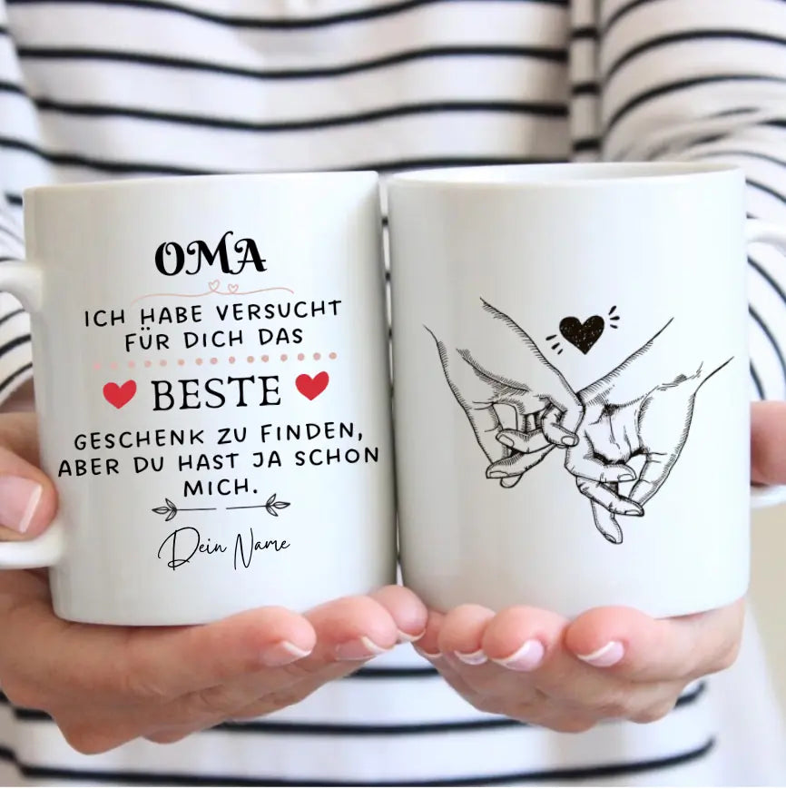 Beste cadeau voor oma - Gepersonaliseerde mok (Voor mama, papa, oma of opa)