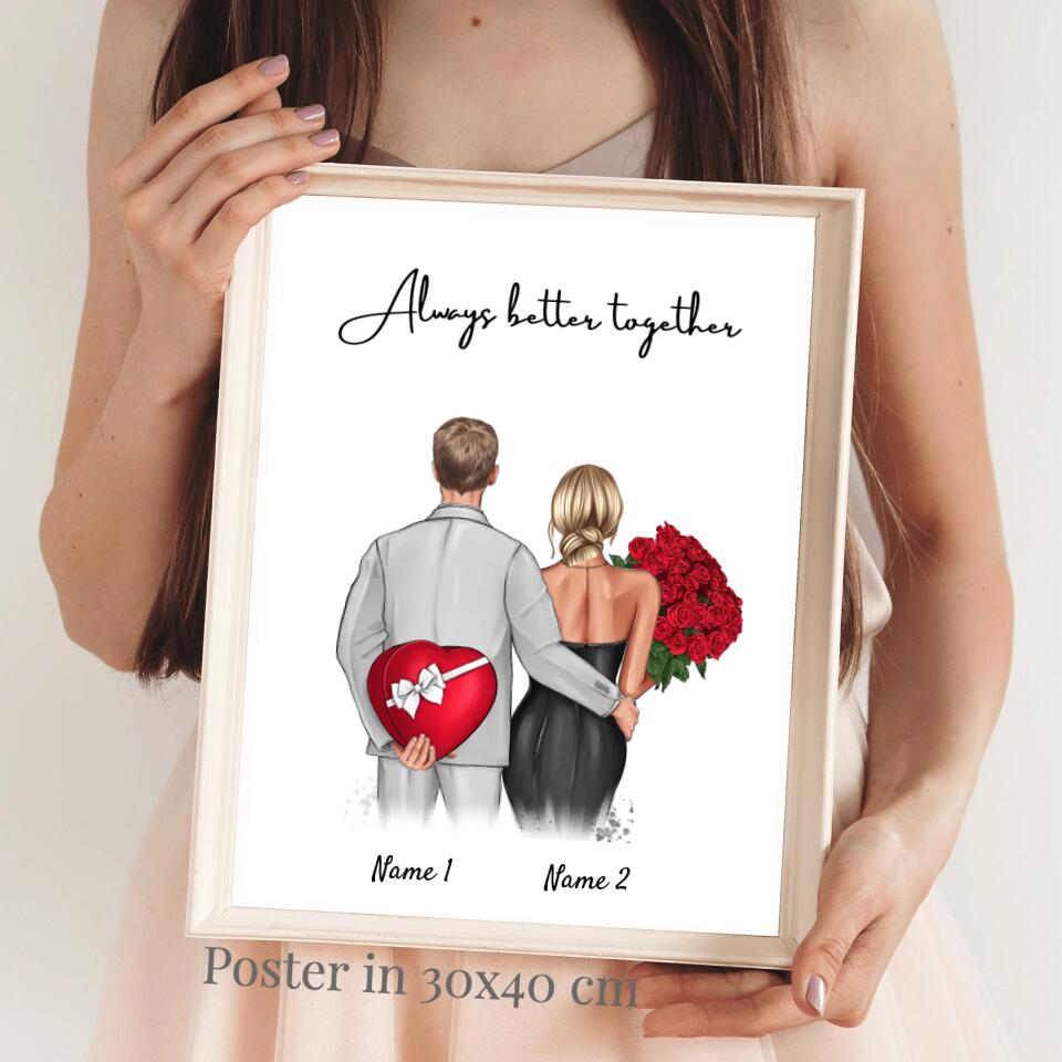 My Darling - Personalized Couple Poster (Valentine's Day Gift)