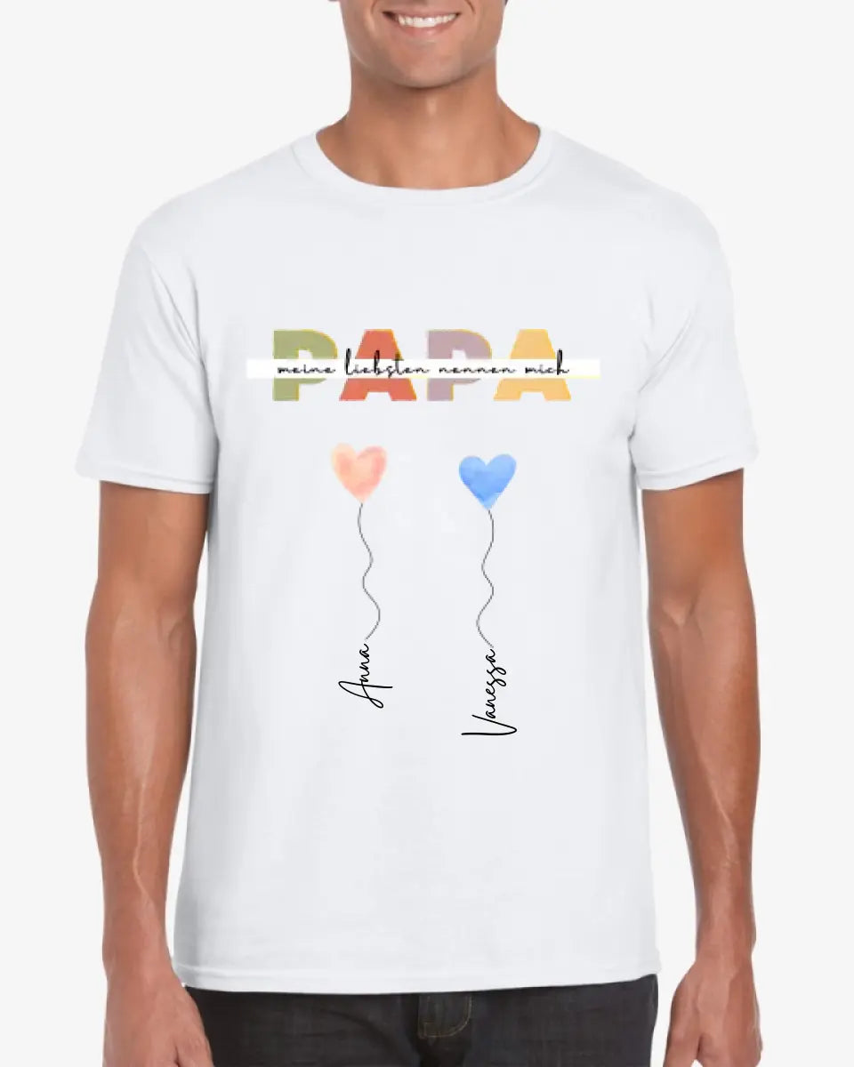 Mes proches m'appellent PAPA - T-shirt personnalisé (100% coton, unisexe)