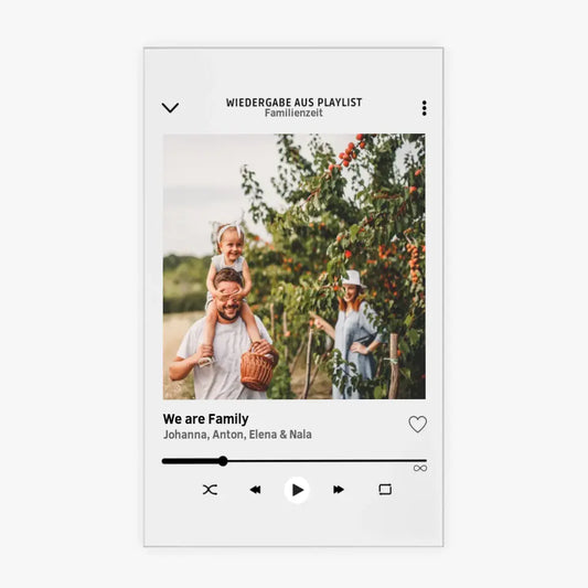 Gepersonaliseerde albumhoes mijn familie - acrylglas foto met je eigen foto