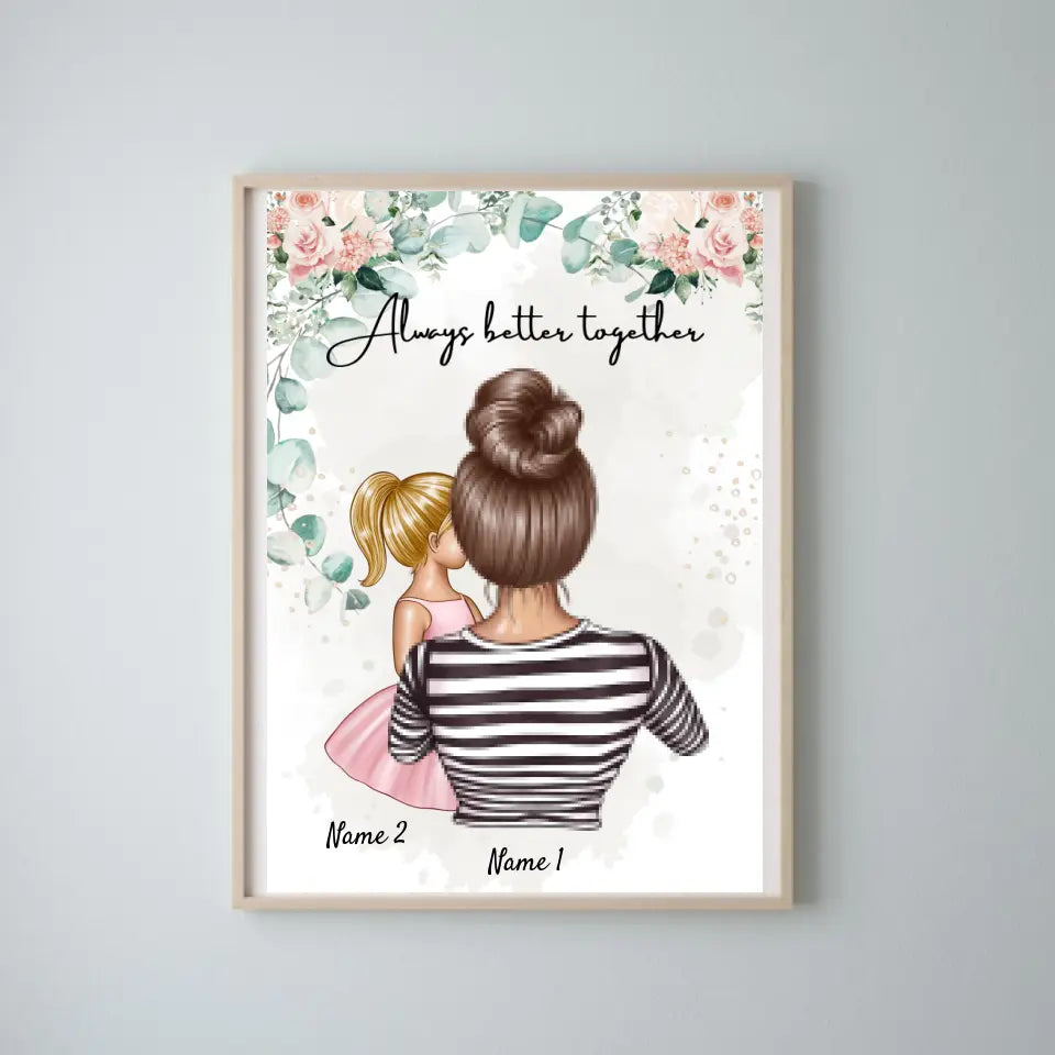 Best Mom - Personalized Poster (1-4 Children)