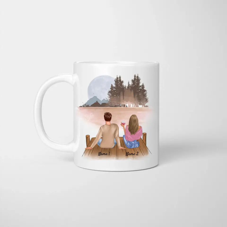 Meilleurs collègues (homme & femme) - Mug personnalisé (2-3 personnes)