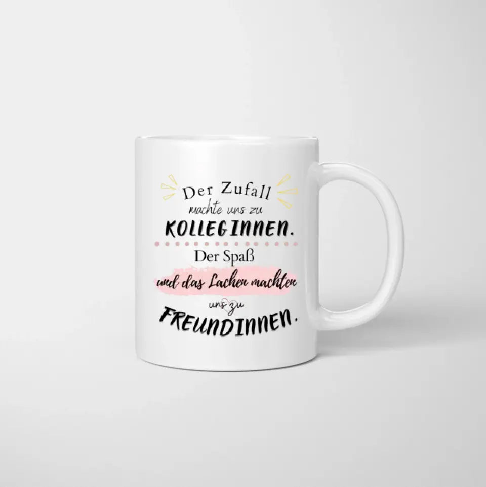Les meilleures collègues avec des sacs à main - Mug personnalisé (2-3 personnes)