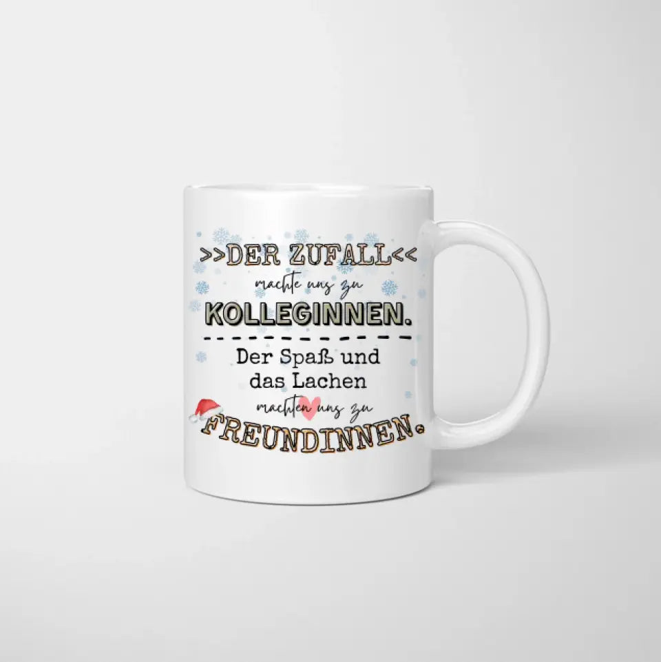 Meilleures collègues à Noël - Mug personnalisé (2-4 personnes)
