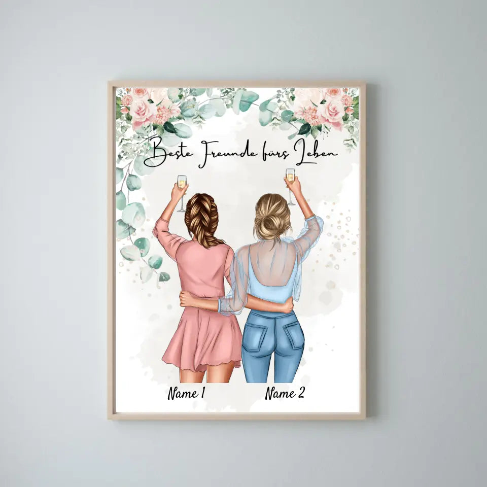 Best Friends/Sisters - Personalized Poster