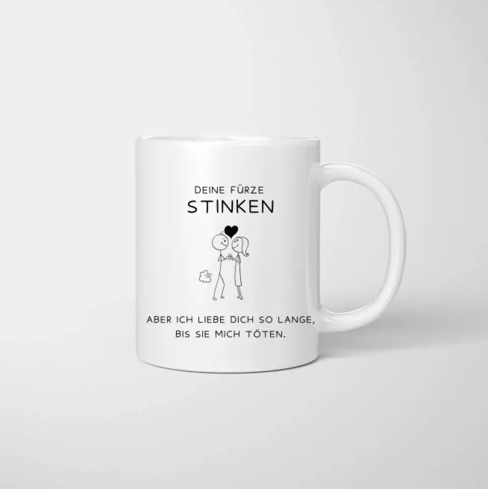 Tes pets puent, je t'aime - Mug personnalisé pour couple (homme & femme), cadeau partenaire
