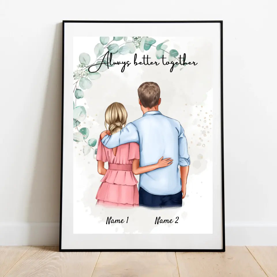 Best Couple Hug - Personalized Poster