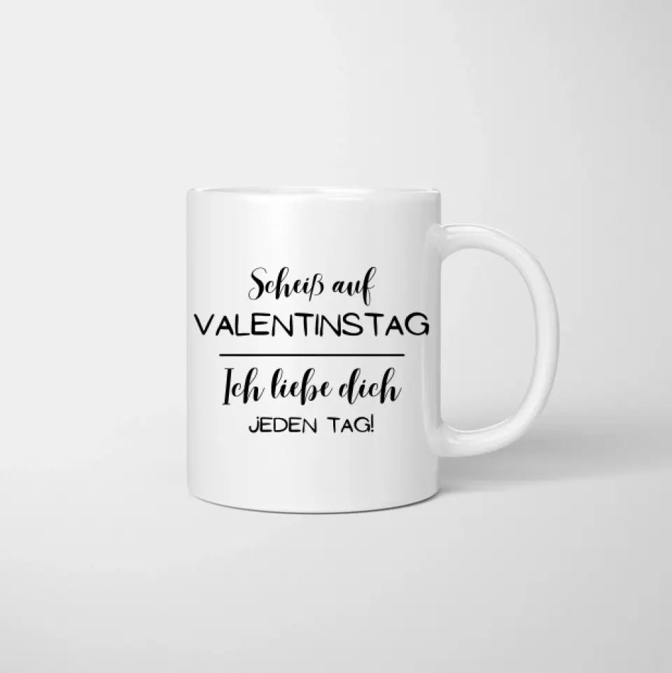 Je t'aime tous les jours - Mug personnalisé pour la Saint-Valentin pour les couples