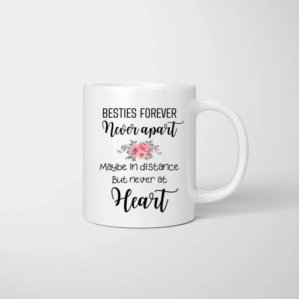 Best friends with drinks/ Besties forever - mug personnalisé (2-4 personnes)