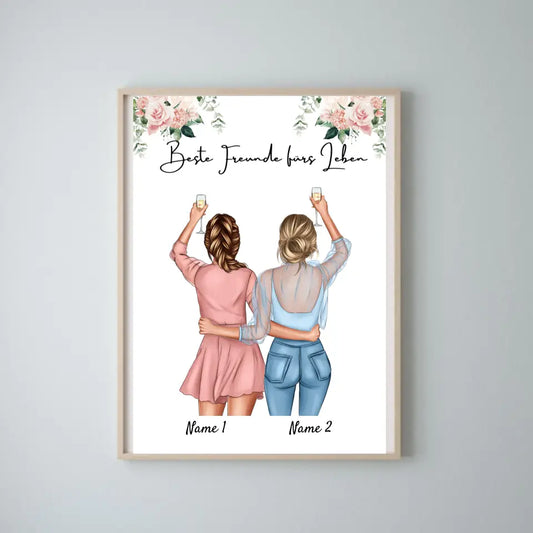 Beste Zus - Persoonlijke Poster voor Zussen