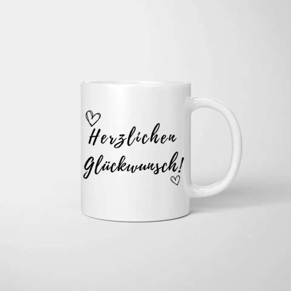Félicitations pour votre diplôme - Mug personnalisé pour l'obtention du diplôme, baccalauréat, licence, master, formation, école