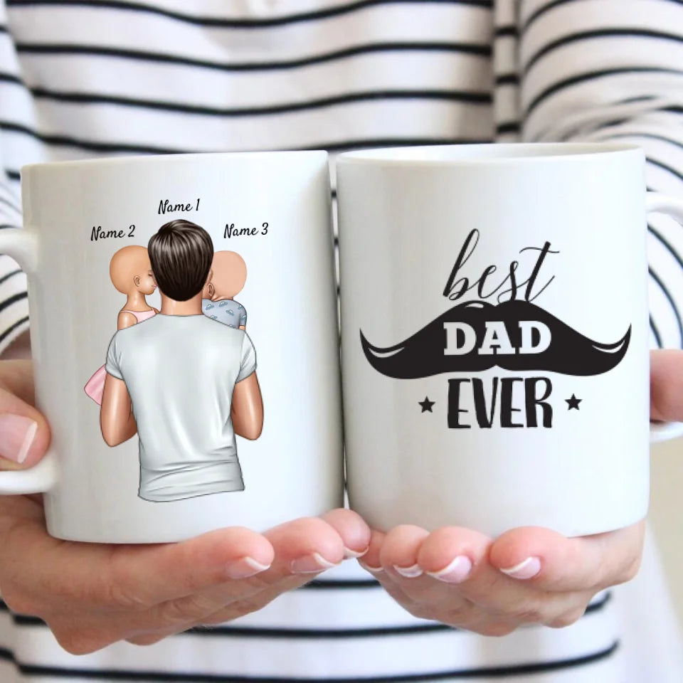 Papa avec enfants - Tasse Personnalisé