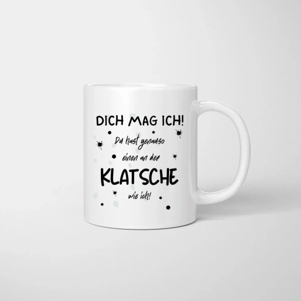 Ik vind je leuk, jij bent net zo gek - Gepersonaliseerde mok voor vrienden en collega's (2-4 personen)