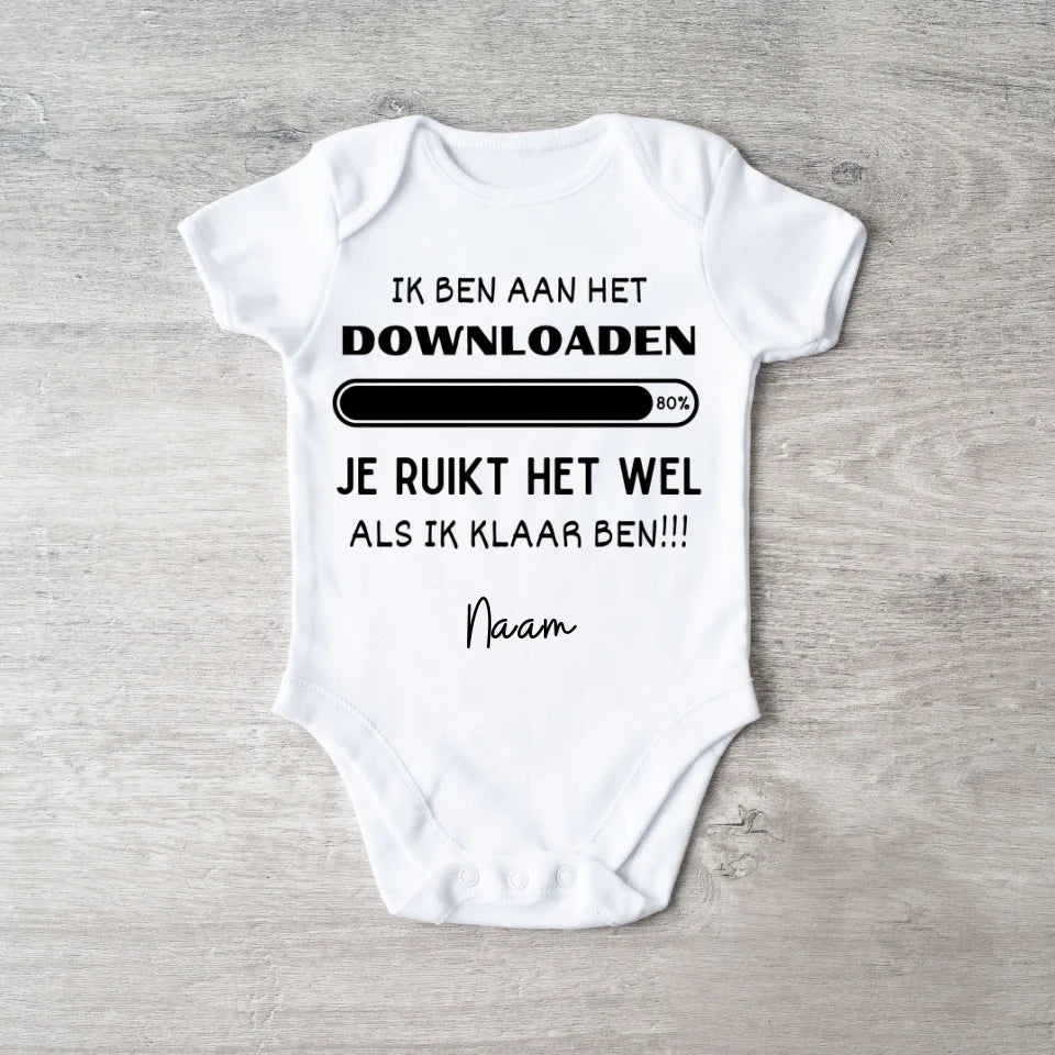 IK BEN GOED DOWNLOAD - Gepersonaliseerd baby rompertje/rompertje voor Kerstmis, 100% biologisch katoen kopie