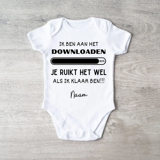 IK BEN GOED DOWNLOAD - Gepersonaliseerd baby rompertje/rompertje voor Kerstmis, 100% biologisch katoen kopie