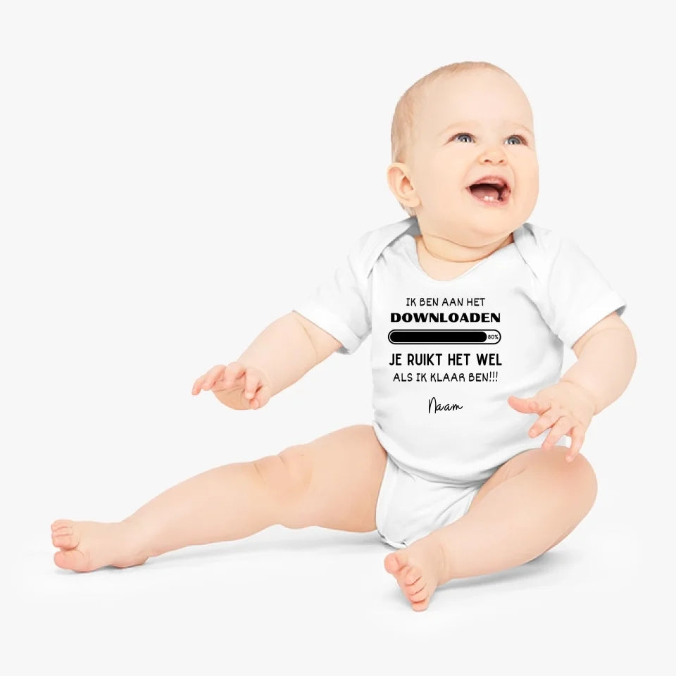 IK BEN GOED DOWNLOAD - Gepersonaliseerd baby rompertje/rompertje voor Kerstmis, 100% biologisch katoen kopie