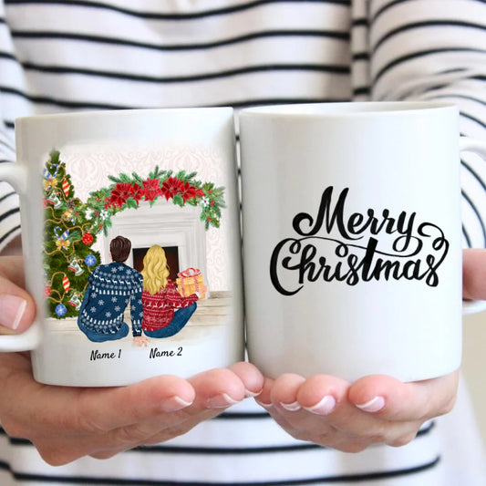 Weihnachten Bestes Pärchen - Personalisierte Tasse