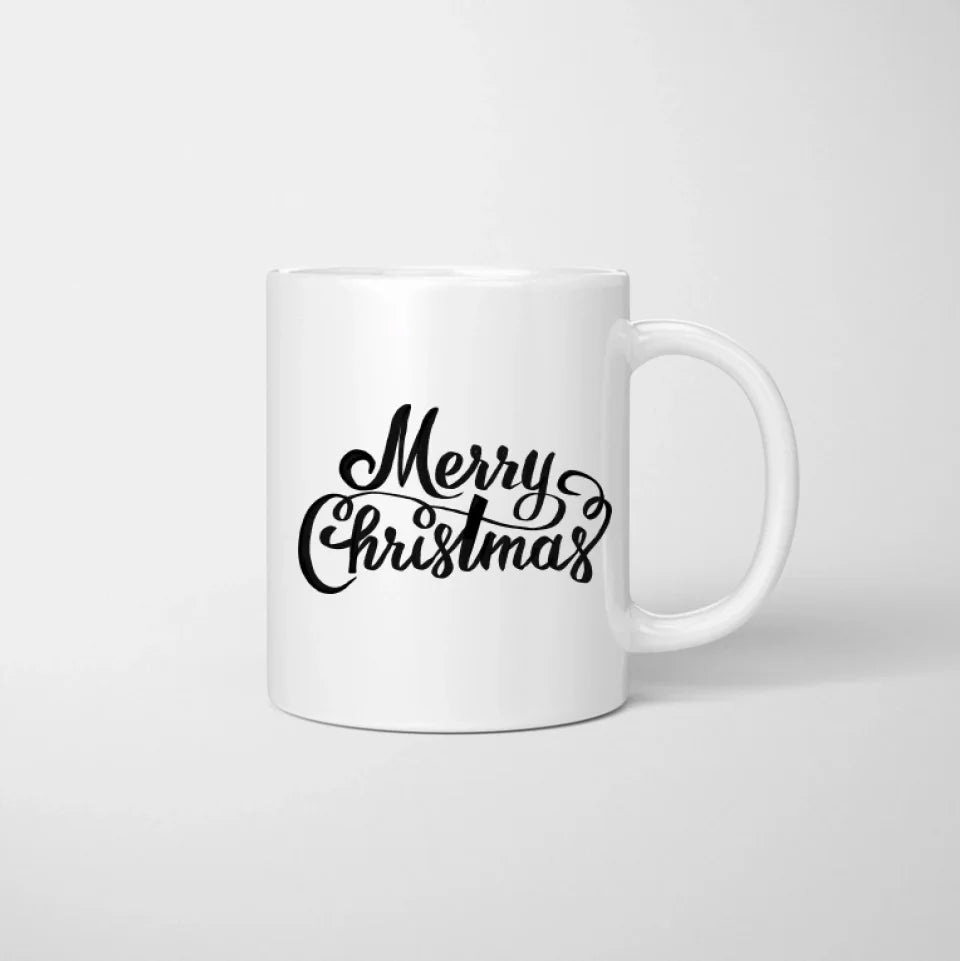 Kerstmis Gelukkige Familie - Persoonlijke Mok (1-2 kinderen)