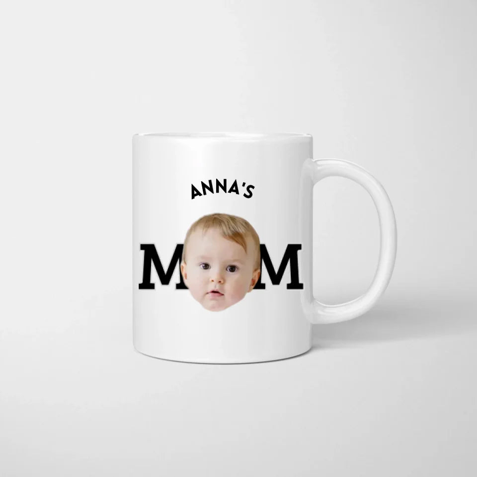 Tasse photo personnalisée pour maman/papa (visage d'enfant/bébé sur la tasse) - Téléchargez simplement une photo