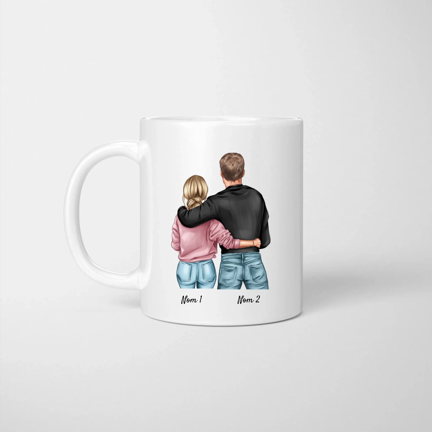 Definitie van liefde - Gepersonaliseerde mok voor koppel (man & vrouw) Sint Valentijn