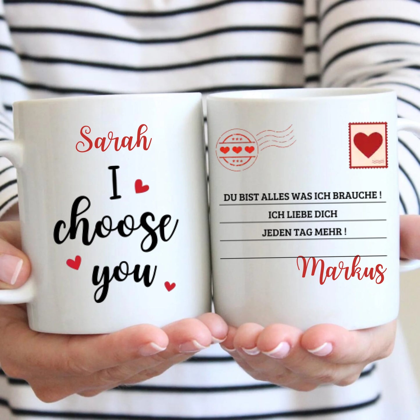 Ik kies jou! Jij bent alles wat ik nodig heb - Gepersonaliseerde koppelmok, individueel cadeau voor je geliefde