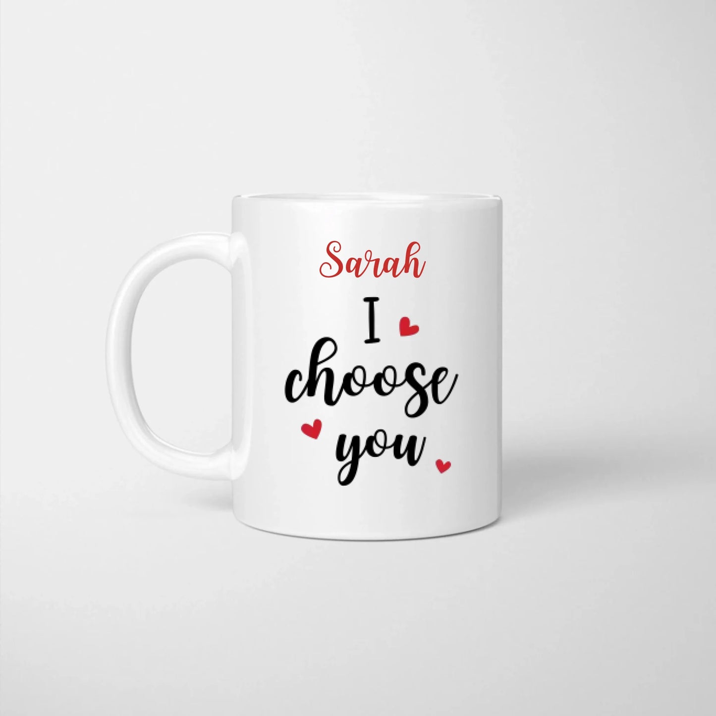 Ik kies jou! Jij bent alles wat ik nodig heb - Gepersonaliseerde koppelmok, individueel cadeau voor je geliefde