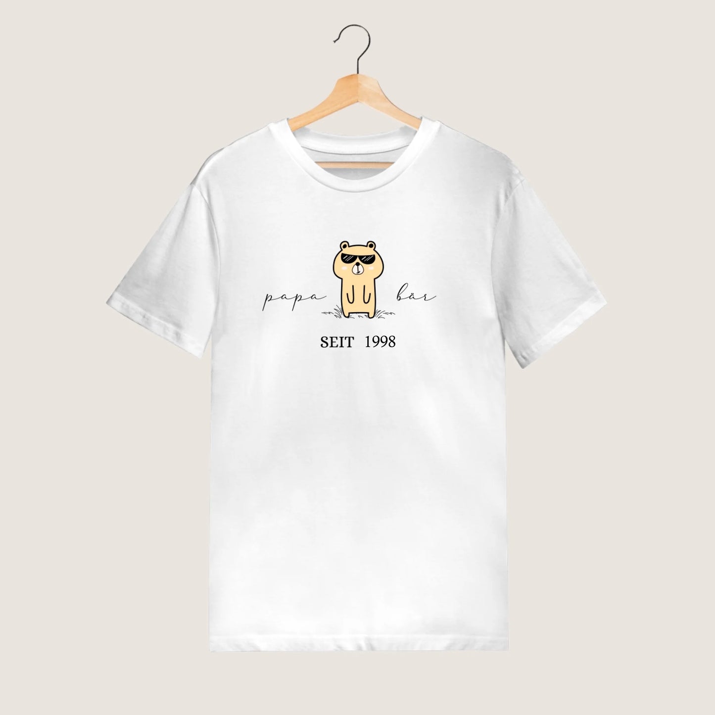 Papa Beer sinds, Opa Beer sinds - Gepersonaliseerd T-shirt voor Vader/Opa