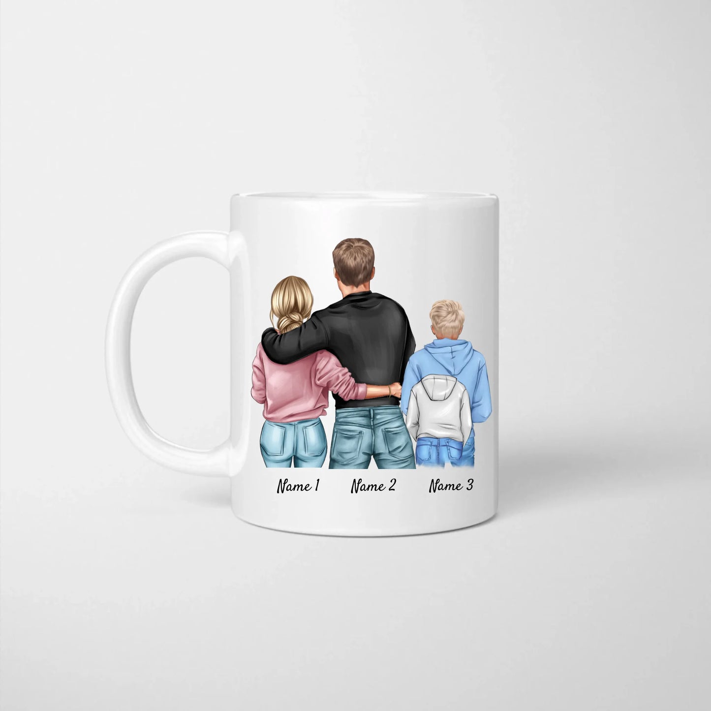Mug familial personnalisé - parents avec enfants