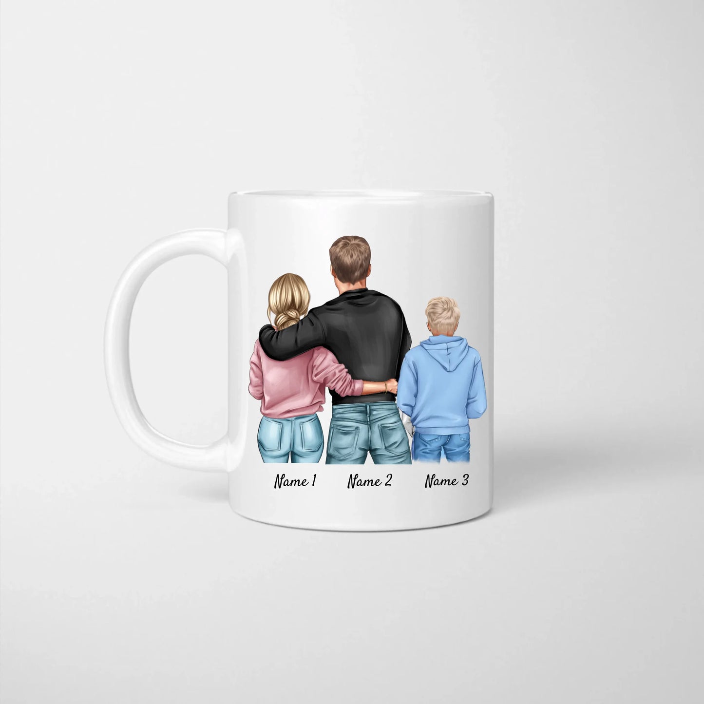 Moederdag is niks, we houden elke dag van je - Gepersonaliseerde mok voor mama (van papa en kinderen)