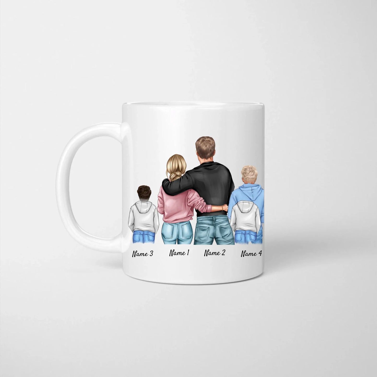 Famille - Mok gepersonaliseerd (1-4 baby's, adolescenten)