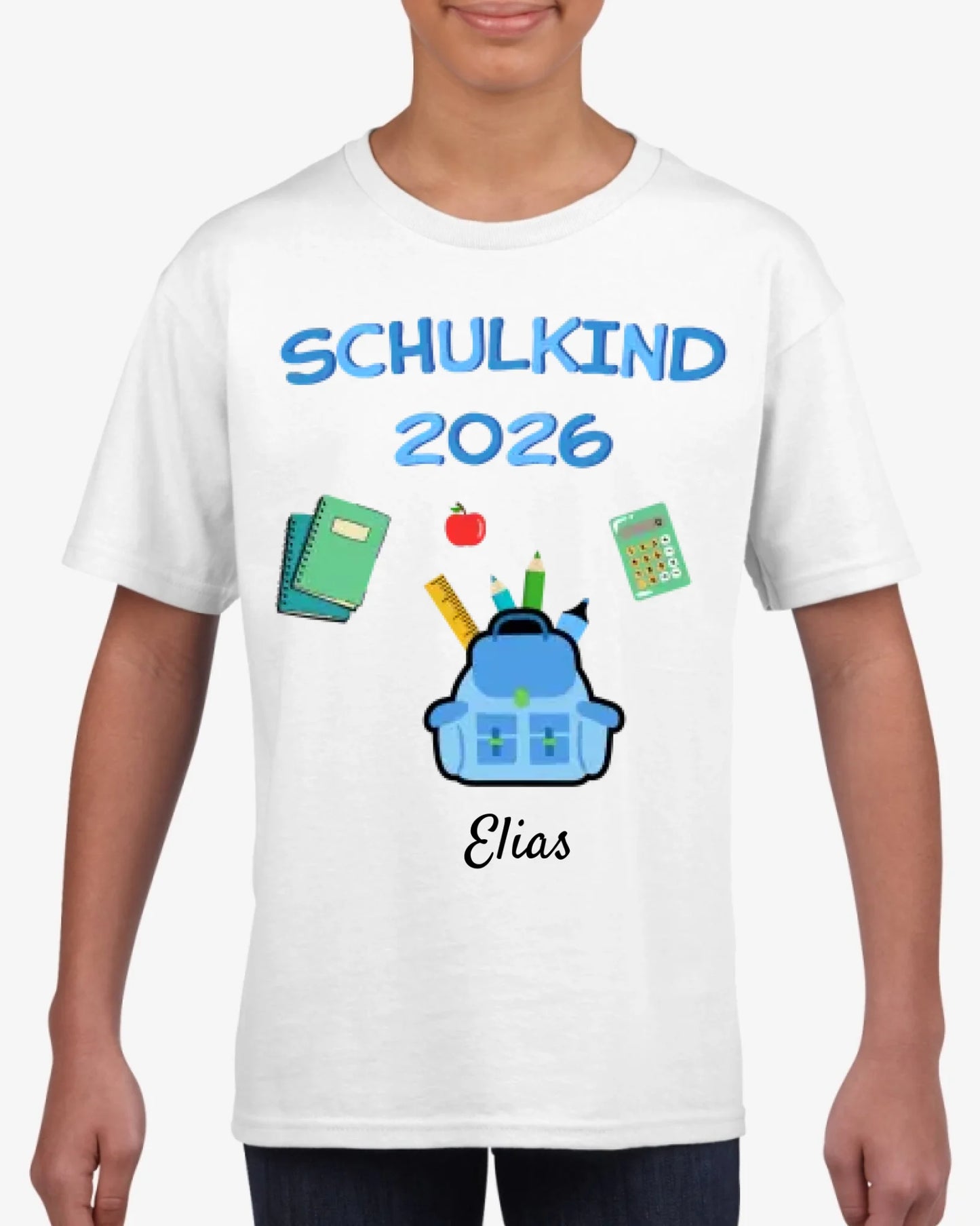 Schoolkind 2023 - Gepersonaliseerd T-shirt voor kinderen die naar school gaan (100% katoen)