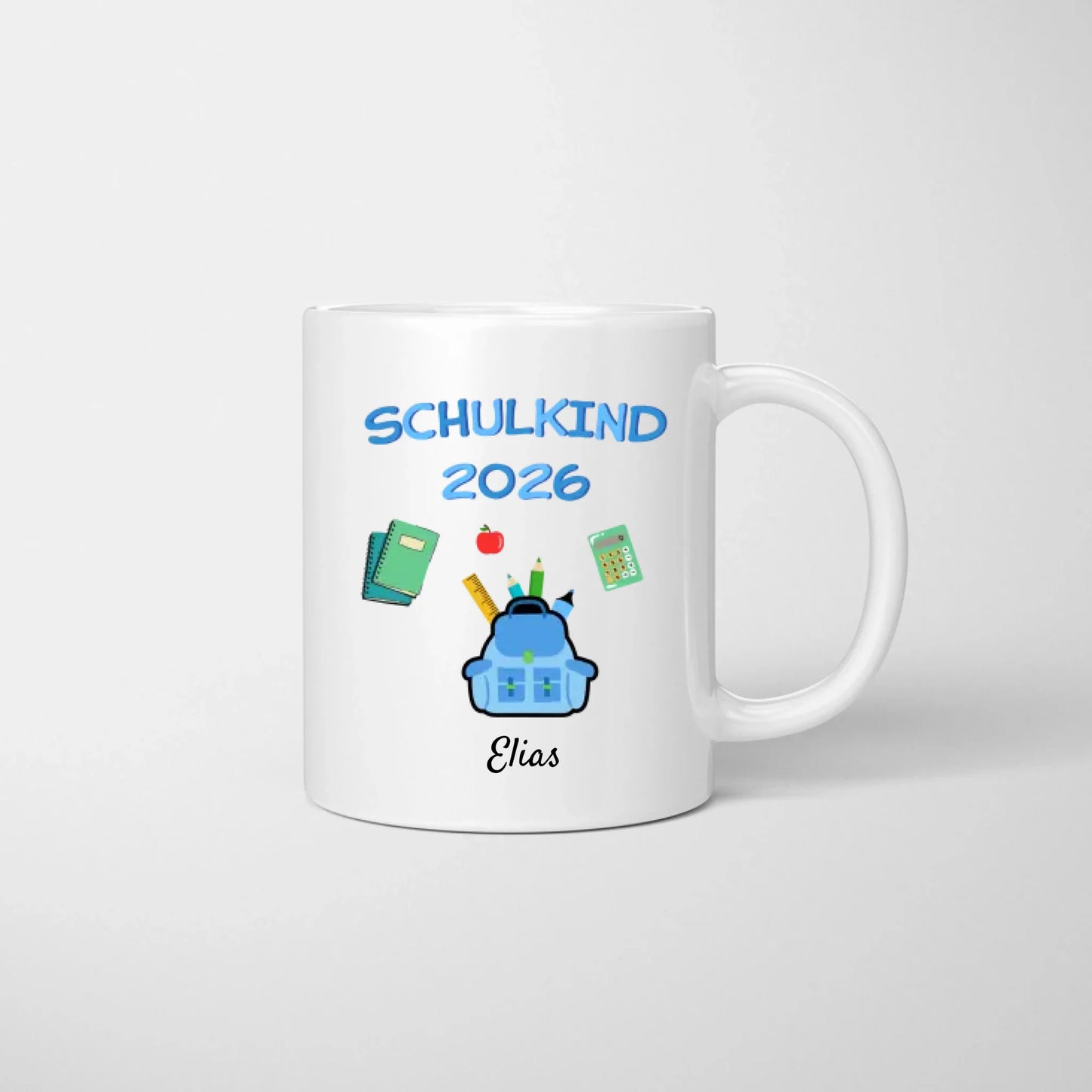Schoolkind 2023 - Gepersonaliseerde schoolinschrijvingsbeker, leerling, 1e-5e klas