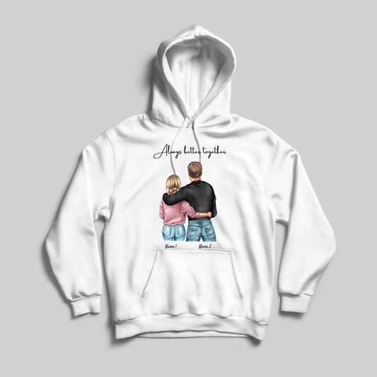 Bestes Pärchen - Personalisierter Kapuzen-Pullover Unisex
