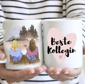 Best Colleagues with Drinks - Personalized Mug (2-4 Persons)