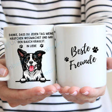 Laden Sie das Bild in den Galerie-Viewer, Hundeliebling mit Spruch - Personalisierte Tasse (1-3 Hunde)
