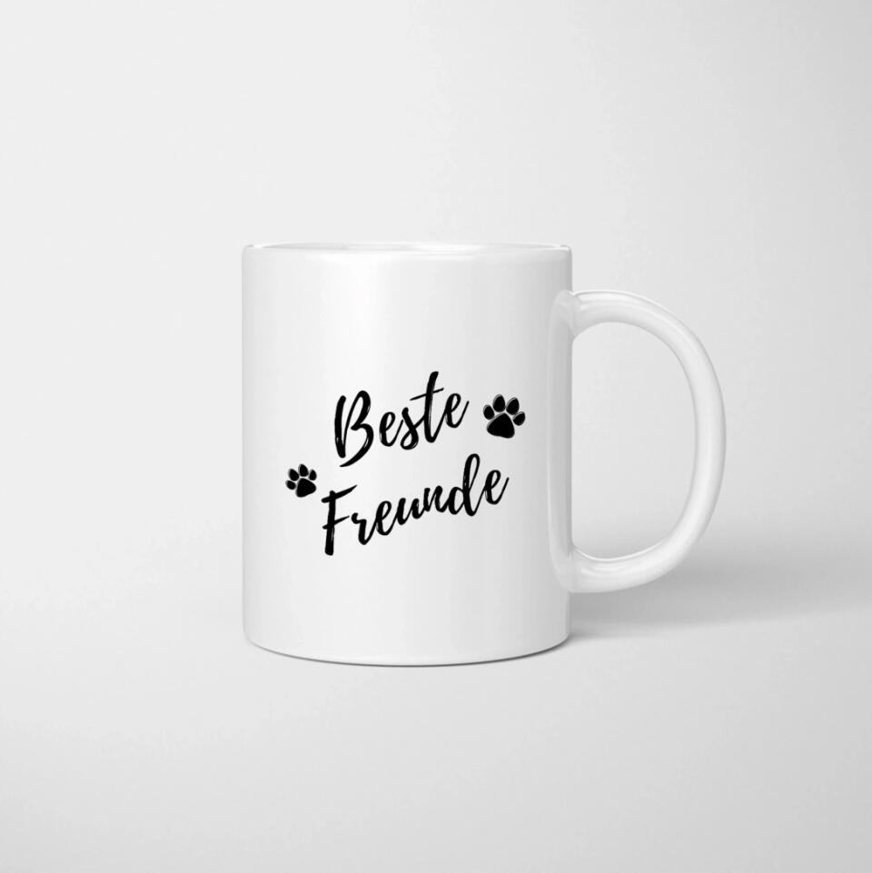 Amoureux des chiens (1-4 chiens) - Tasse Personnalisé