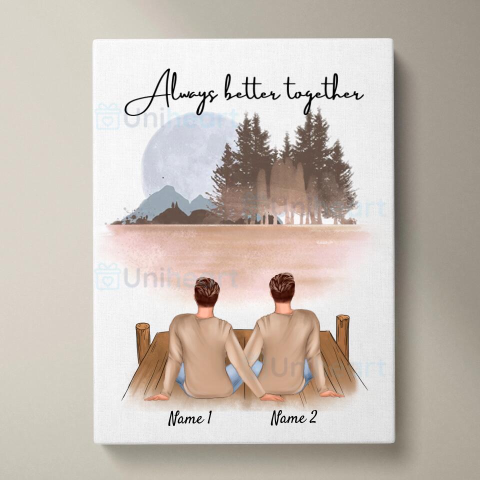 Best Couple Men - Personalized Poster