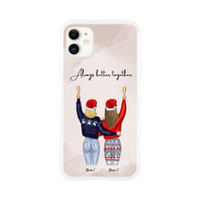 Load image into Gallery viewer, Christmas - Best Friends/ Siblings Cheers Personalized Phone Case (2-4 Women)
