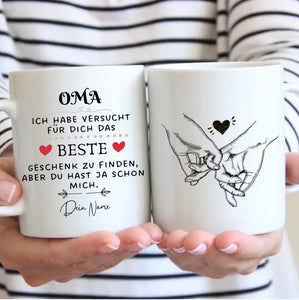 Meilleur cadeau pour mamie - Mug personnalisé (Pour maman, papa, mamie ou papy)
