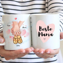 Load image into Gallery viewer, Family with Baby Shoes - Personalized Mug
