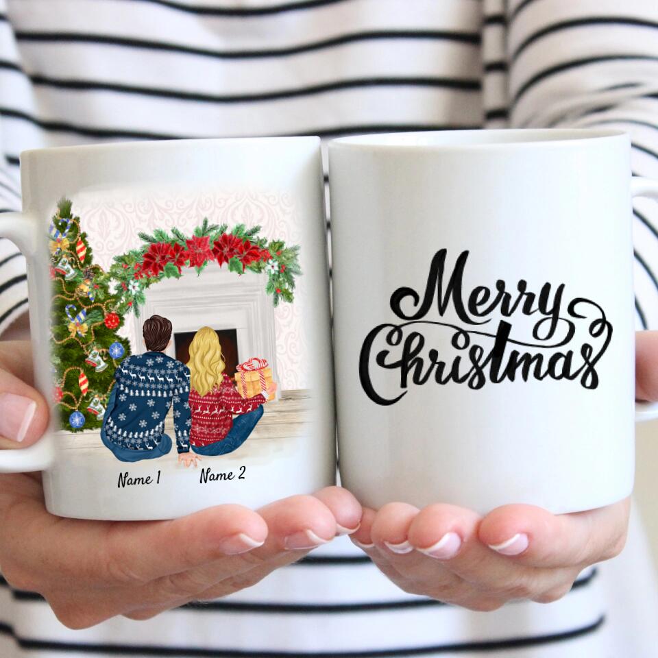Weihnachten Bestes Pärchen - Personalisierte Tasse