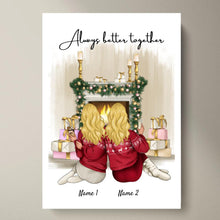 Load image into Gallery viewer, Best Friends Christmas - Personalized Poster
