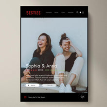 Laden Sie das Bild in den Galerie-Viewer, Besties Serien-Cover Poster - Personalisiertes Netflix Filmposter
