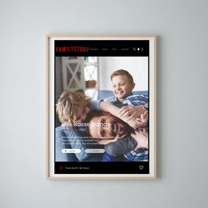 Affiche de couverture de série Familystory - Affiche personnalisée de film Netflix