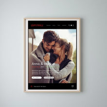 Load image into Gallery viewer, Couplegoals Serie Cover Poster - Gepersonaliseerde Netflix Film Poster (Foto Poster)
