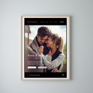 Couplegoals Serien-Cover Poster - Personalisiertes Netflix Filmposter (Foto-Poster)