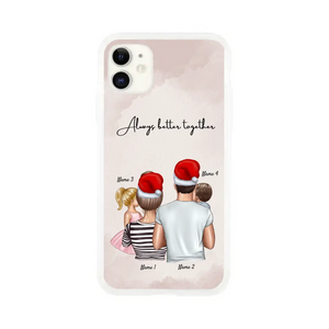 Christmas - Family with Children Personalized Phone Case (1-4 children)