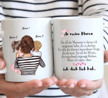 Laden Sie das Bild in den Galerie-Viewer, Girl Boss Mama - Personalisierte Tasse (Mutter mit Kindern)
