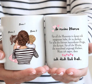 Girl Boss Mama - Mug personnalisé (mère avec enfants)